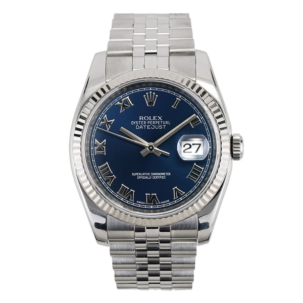 Rolex Datejust 36 | Blue Roman Numerals 16234 | Pre-owned 2008