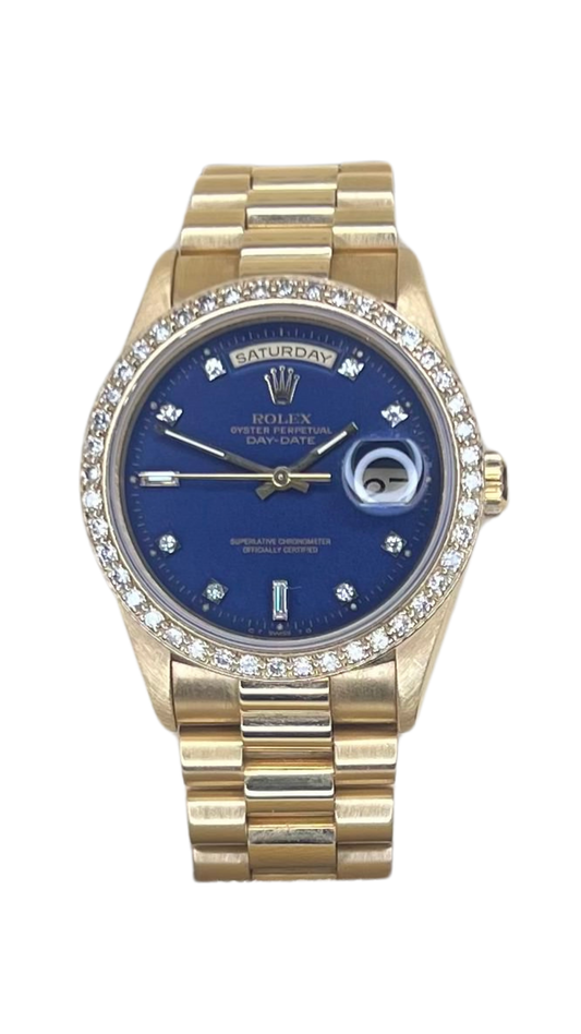 Rolex Day-Date 36 | Custom Dial & Bezel 18238 | Pre-owned 1990s