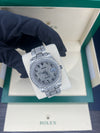 Rolex Datejust 41 'Bussdown' | Fully set VSII natural diamonds Arabic Dial 126300 | Pre-owned 2022 Diamond set datejust
