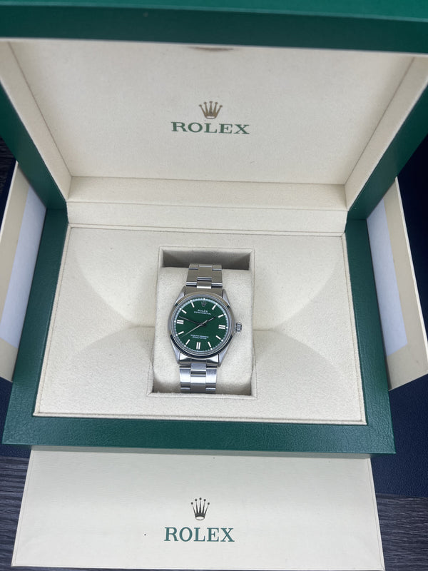 Rolex Air-King | Custom Green Dial 5500 | Pre-owned Vintage