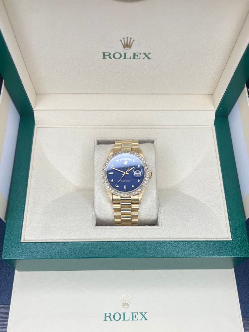 Rolex Day-Date 36 | Custom Dial & Bezel 18238 | Pre-owned 1990s
