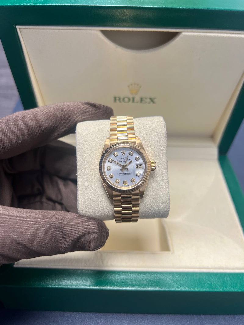 Ladies Rolex Datejust | Custom MOP Diamond Dial 69178 | Pre-owned 2000s