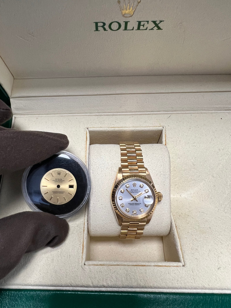 Ladies Rolex Datejust | Custom MOP Diamond Dial 69178 | Pre-owned 2000s