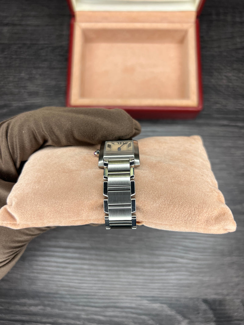 Cartier Tank Francaise | MOP dial W51008Q3 | Pre-owned 2008