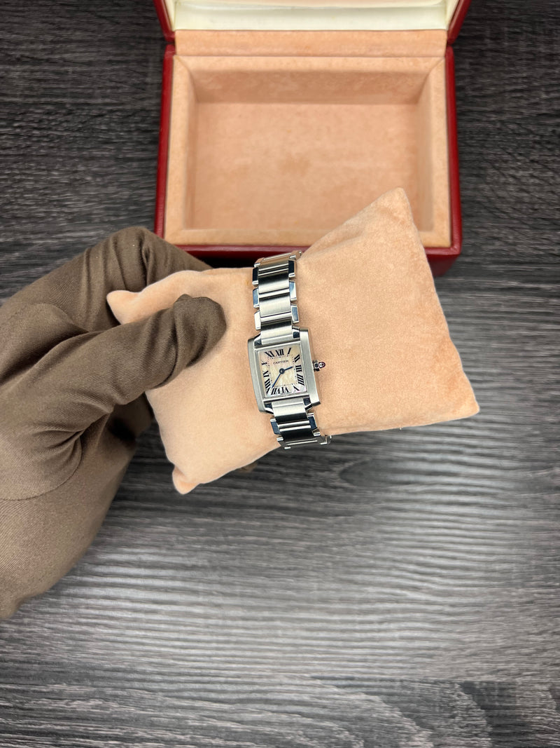 Cartier Tank Francaise | MOP dial W51008Q3 | Pre-owned 2008