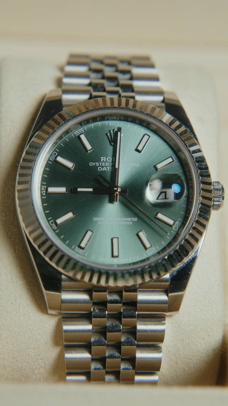 Rolex Datejust 41 | Mint Green 126334 | Pre-owned 2025