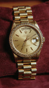 Rolex Day-Date 36 | Custom Diamond Bezel 18238 | Pre-owned 2025