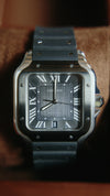 Cartier Santos Large | Slate Grey WSSA0037 | Pre-owned 2022