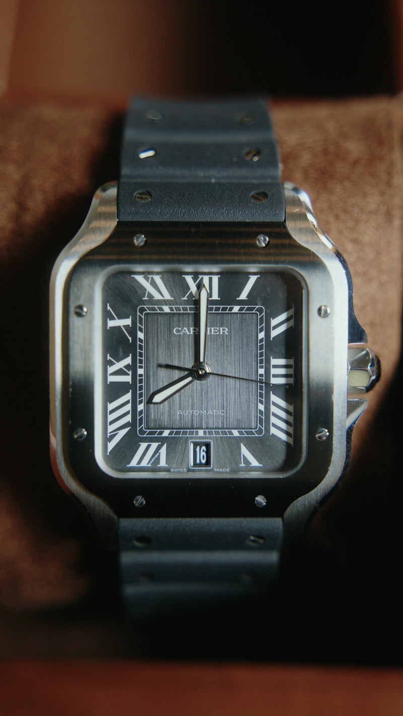 Cartier Santos Large | Slate Grey WSSA0037 | Pre-owned 2022